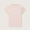 T-shirt Journey pour filles en jersey de coton rose avec imprimé numérique de la mascotte
