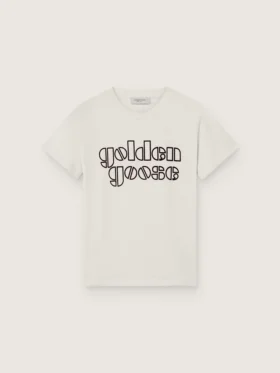 T-shirt Journey pour garçon en jersey de coton blanc avec logo