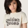 T-shirt Journey pour garçon en jersey de coton blanc avec logo