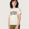 T-shirt Journey pour garçon en jersey de coton blanc avec logo