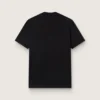 T-shirt noir de la Star Collection avec une étoile ton sur ton sur le devant
