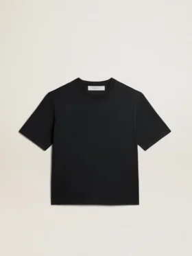 T-shirt noir délavé avec logo inversé dans le dos - Capsule Jersey