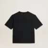 T-shirt noir délavé avec logo inversé dans le dos - Capsule Jersey