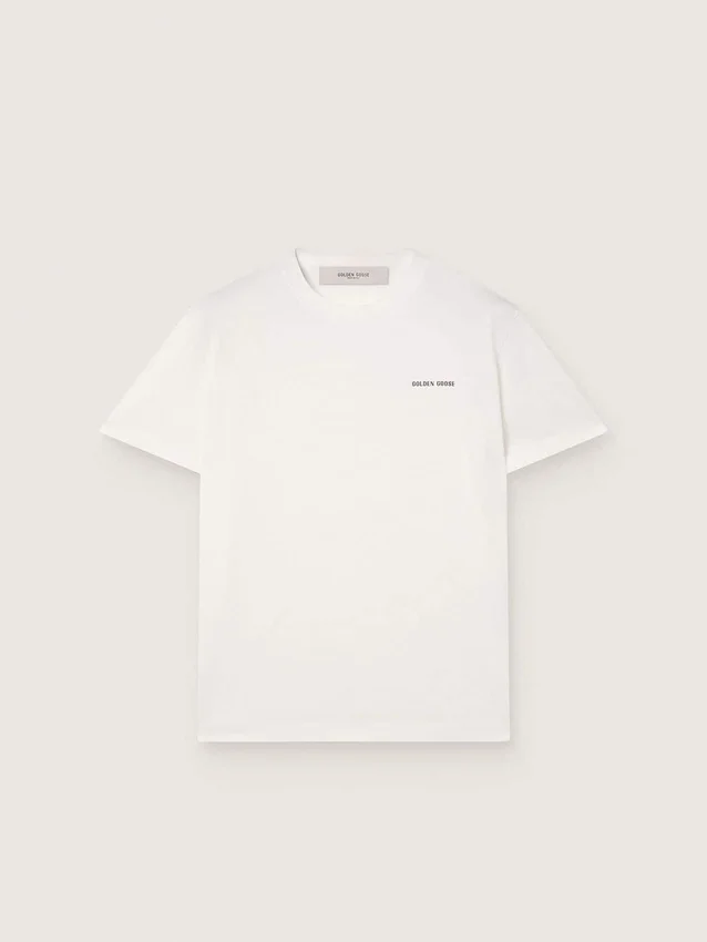 T-shirt pour homme en jersey de coton blanc vintage