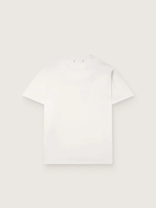 T-shirt pour homme en jersey de coton blanc vintage