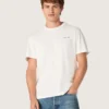 T-shirt pour homme en jersey de coton blanc vintage