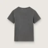 T-shirt slim effet vieilli, gris anthracite