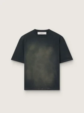 T-shirt unisexe en jersey de coton noir avec logo brodé