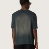 T-shirt unisexe en jersey de coton noir avec logo brodé