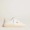 Tennis pour femme en cuir blanc