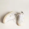 Tennis pour femme en cuir blanc