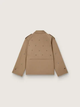 Trench-coat oversize pour femme orné de cristaux