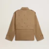 Trench-coat oversize pour femme orné de cristaux