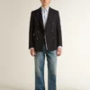 True-Star pour homme en daim couleur tabac avec étoile blanche et languette de talon platine