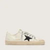 V-Star en cuir nappa avec étoile en cuir nubuck noir