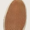 V-Star en cuir nappa beige avec étoile en daim vieux rose
