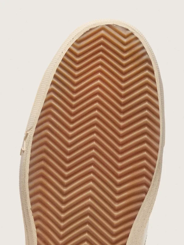 V-Star en cuir nappa beige avec étoile en daim vieux rose