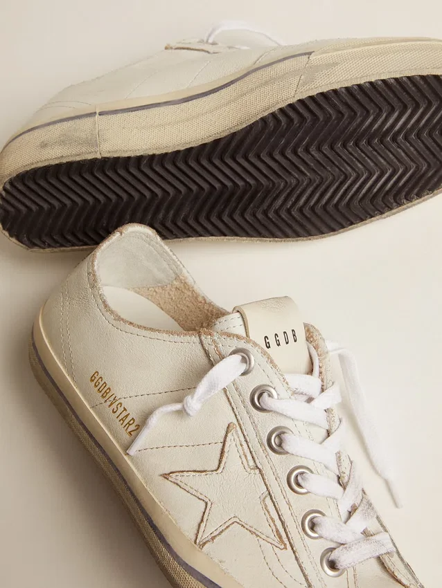 V-Star pour femme en cuir effet vintage