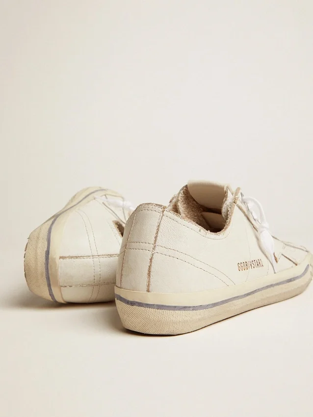 V-Star pour femme en cuir effet vintage