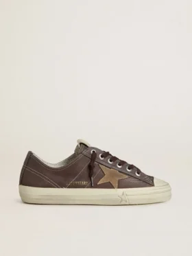 V-Star pour femme en nubuck marron avec étoile en daim couleur tabac