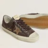 V-Star pour femme en nubuck marron avec étoile en daim couleur tabac