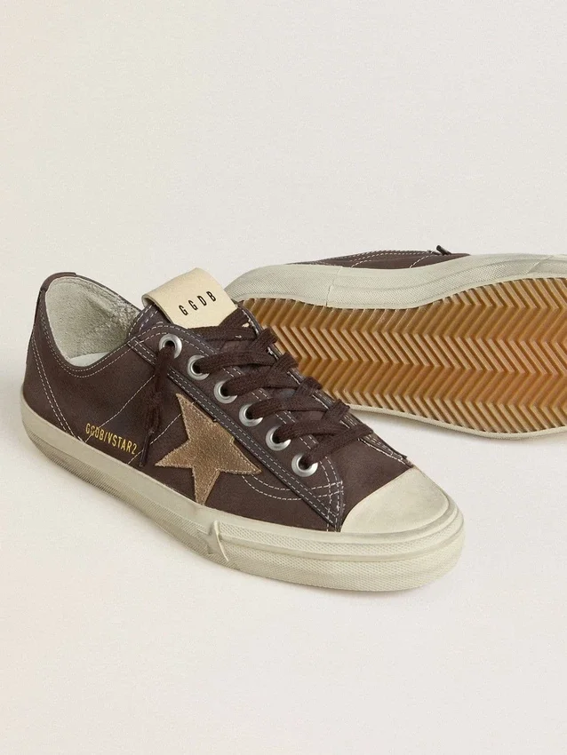 V-Star pour femme en nubuck marron avec étoile en daim couleur tabac