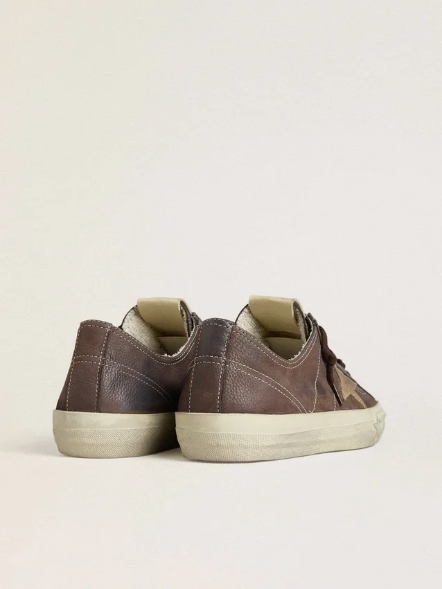 V-Star pour femme en nubuck marron avec étoile en daim couleur tabac