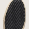 V-Star pour homme en daim noir avec étoile en cuir noir
