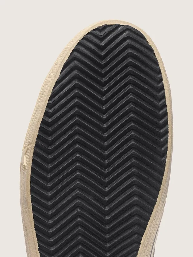 V-Star pour homme en daim noir avec étoile en cuir noir
