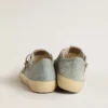 V-Star pour homme en toile bleu clair avec étoile en cuir gris tourterelle