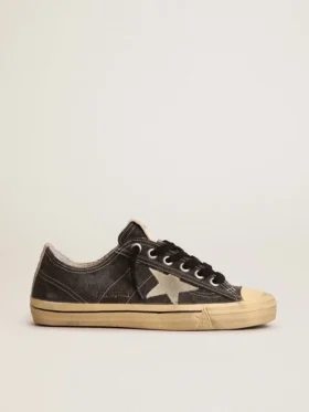 V-Star pour homme en toile noire avec étoile et talon gris glacier