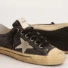 V-Star pour homme en toile noire avec étoile et talon gris glacier