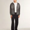 VCE Penstar pour homme en daim noir avec languette de talon en cuir noir