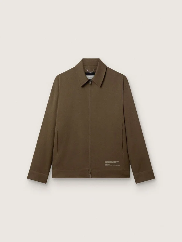 Veste Coach en gabardine de laine pour homme avec broderies