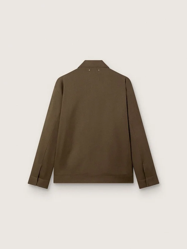 Veste Coach en gabardine de laine pour homme avec broderies