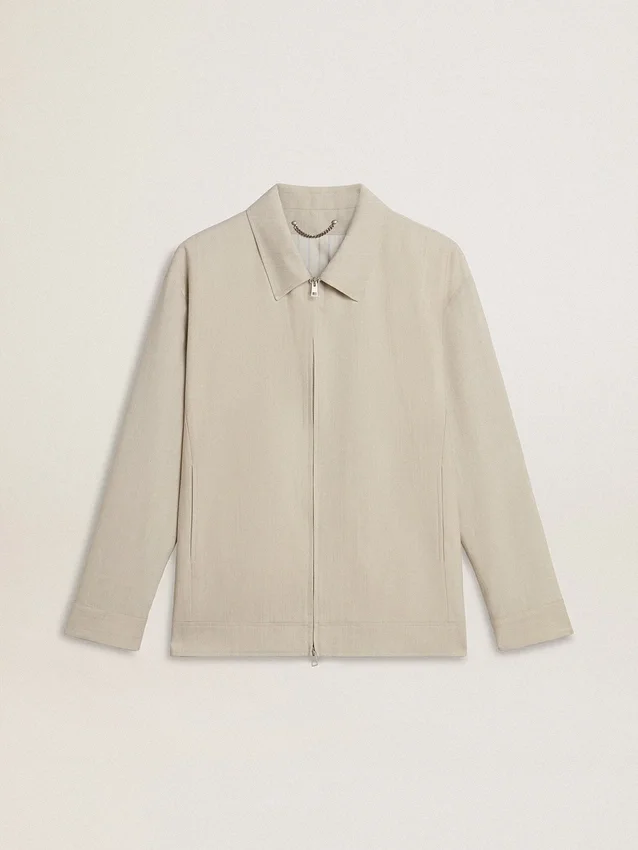 Veste Coach pour homme en mélange de laine kaki
