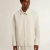Veste Coach pour homme en mélange de laine kaki