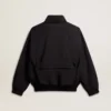 Veste coupe-vent noire à multiples poches
