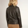 Veste de motard pour garçons en cuir vieilli