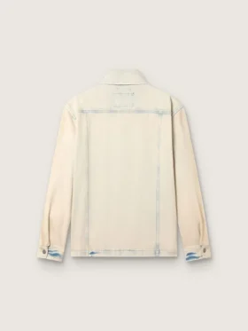 Veste de travail pour homme en denim couleur sable clair
