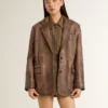 Blouson aviateur en laine pour femme