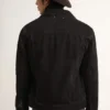 Veste en denim noir « one-wash » pour homme