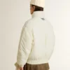 Veste matelassée crème pour femme