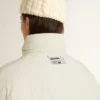Veste matelassée crème pour femme