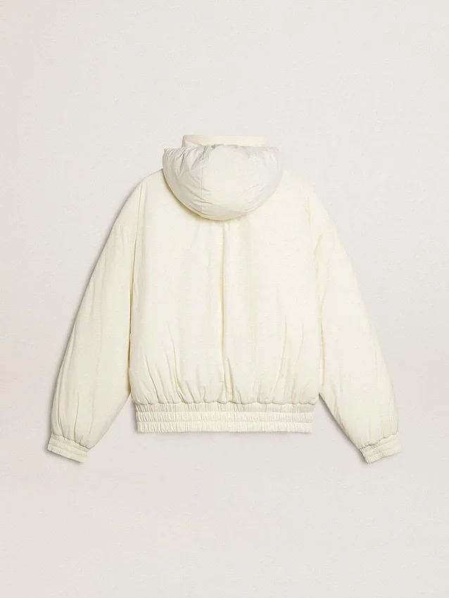 Veste matelassée crème pour femme