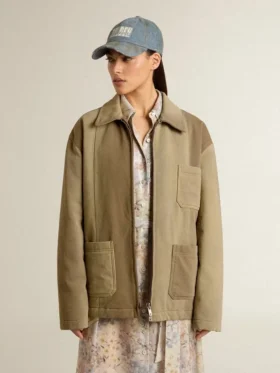 Veste matelassée unisexe dans les tons kaki