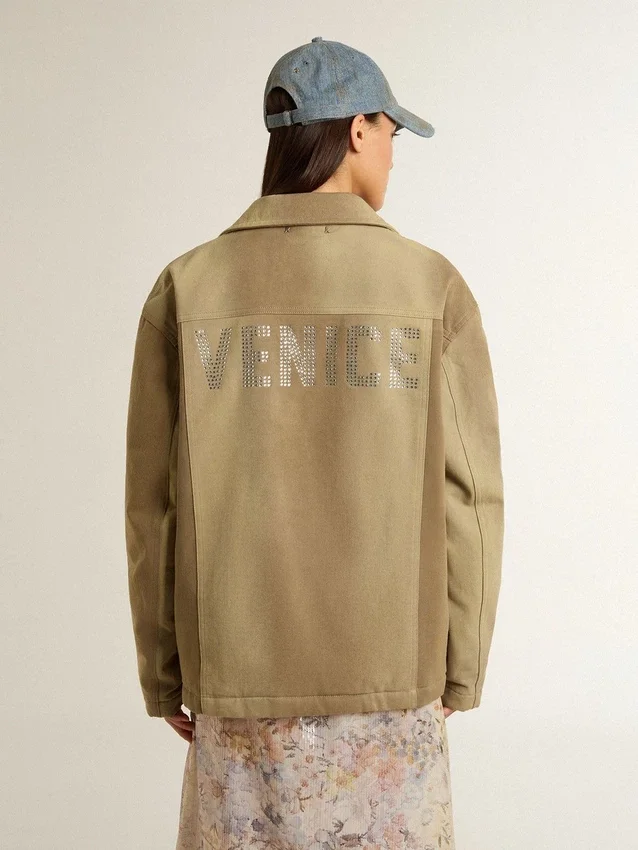 Veste matelassée unisexe dans les tons kaki