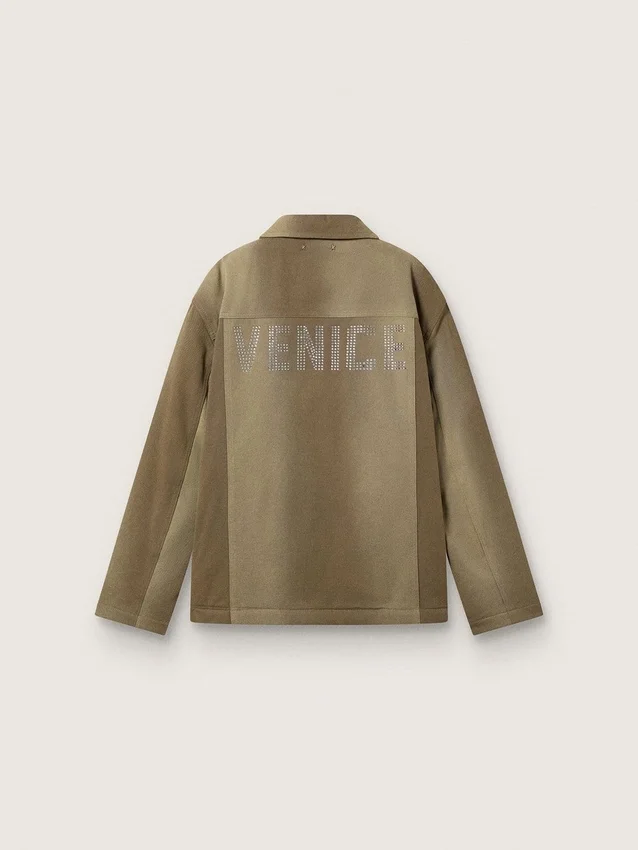 Veste matelassée unisexe dans les tons kaki