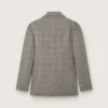 Veste pour homme en laine à carreaux Prince de Galles gris