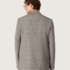 Veste pour homme en laine à carreaux Prince de Galles gris